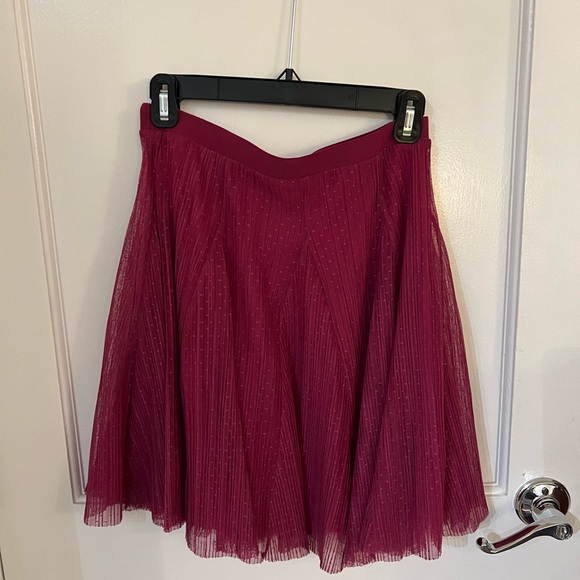 Anthropologie Maeve Tulle Textured mini skirt pink - Picture 3 of 5